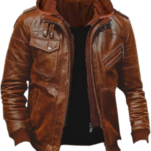 Genuine Leather Jacket (Tan colour)